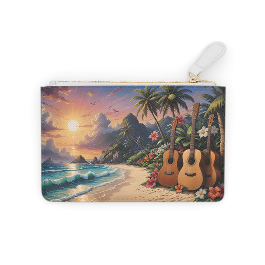 Music, Sun, Sand and Waves Mini Clutch Bag