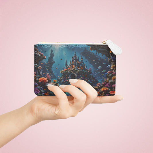 Underwater Sea Castle Mini Clutch Bag