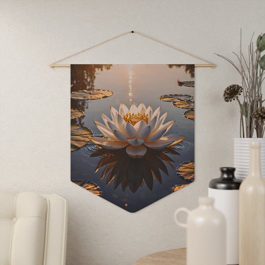 Sunrise Lotus Bloom on Serene Water