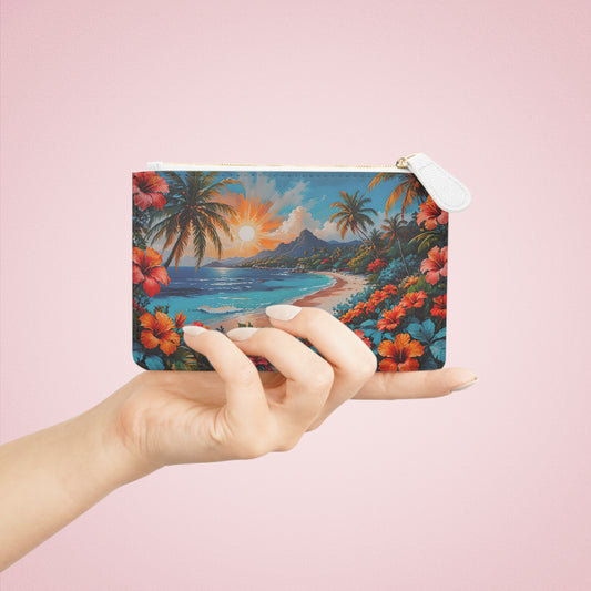 Tropical Hibiscus Mini Clutch Bag