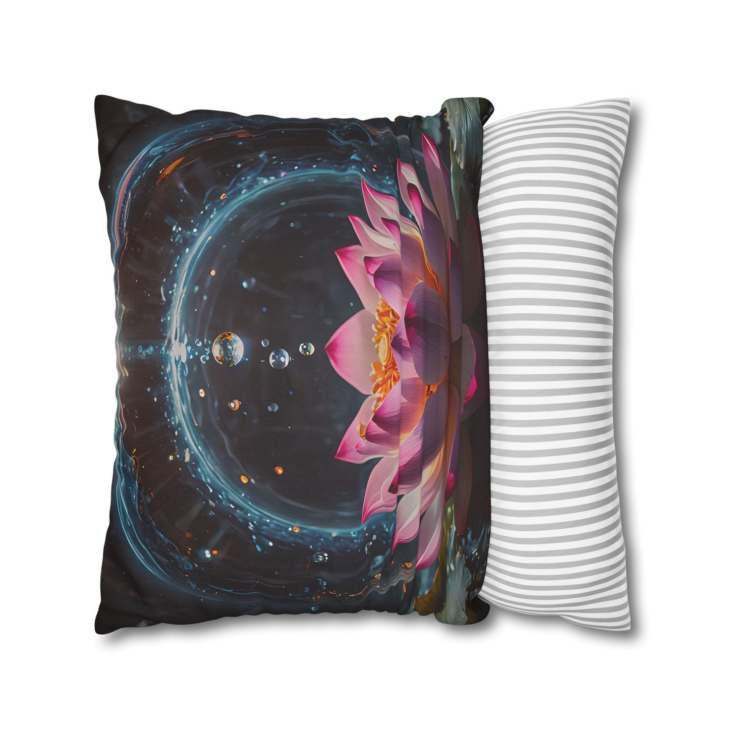 Lotus Waterdrop Decorative Pillowcase
