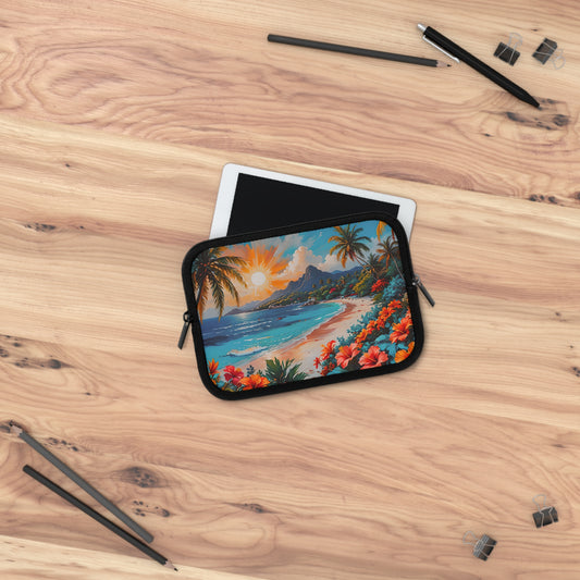 Vibrant Tropical Paradise Laptop Sleeve
