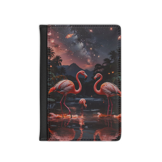 Mystic Flamingos Passport Cover