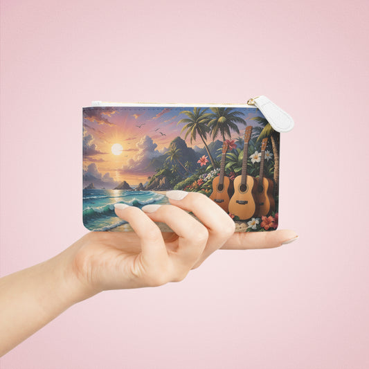 Music, Sun, Sand and Waves Mini Clutch Bag