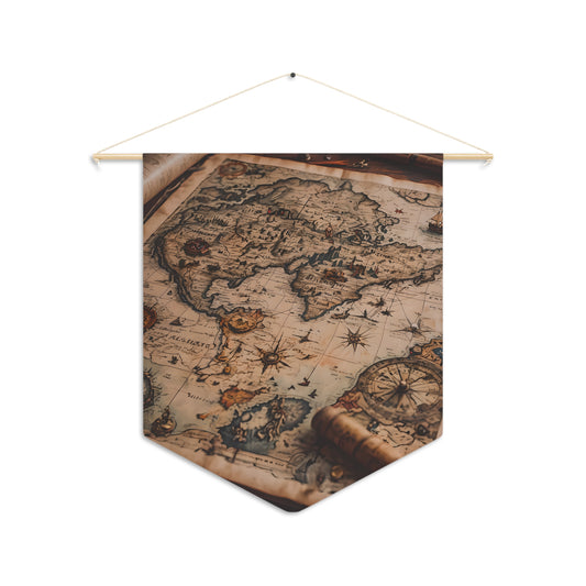 Sea Voyagers Ancient Map Pennant
