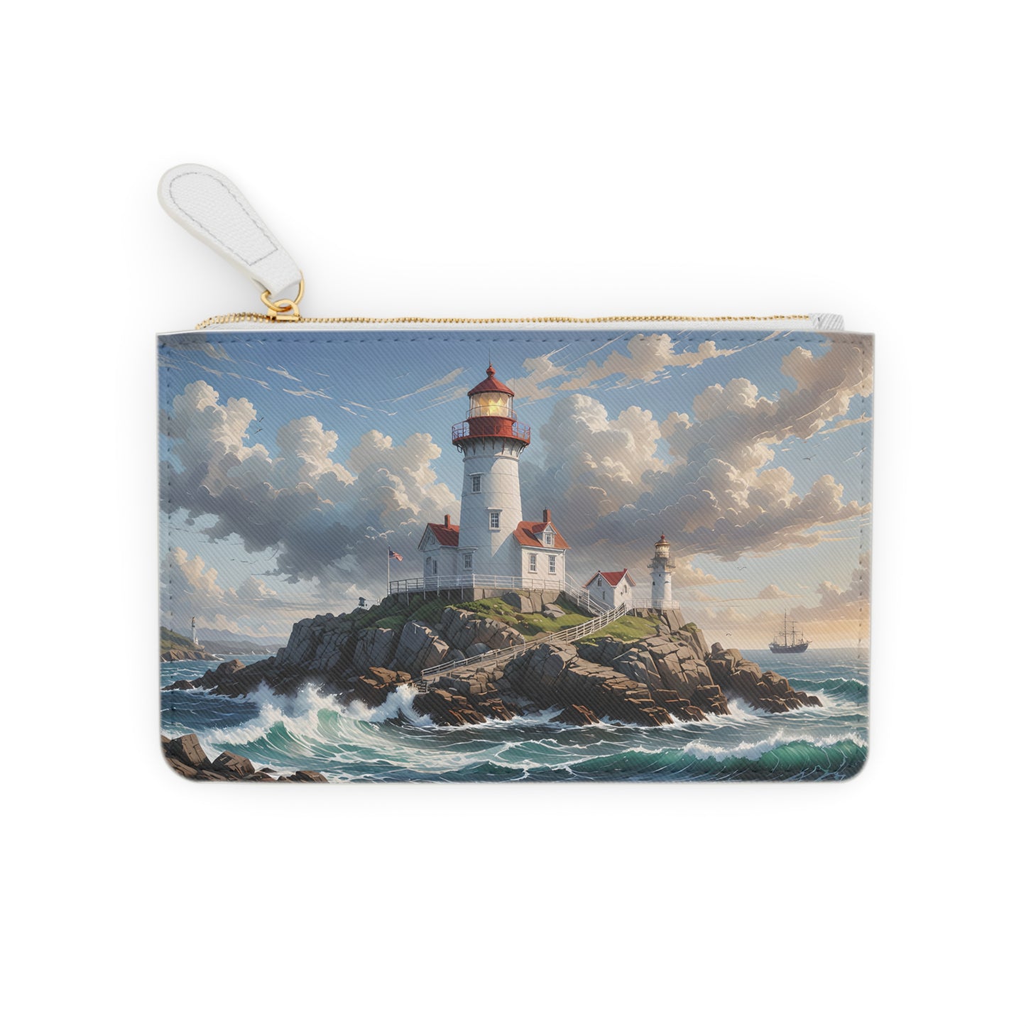 Coastal Lighthouse Mini Clutch Bag