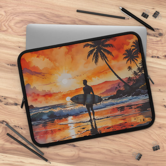 Sunset Surfing Laptop Sleeve