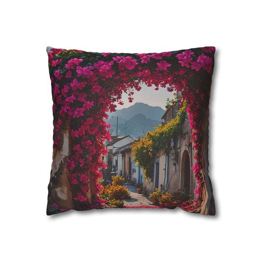 Floral Village Arch Pillowcase