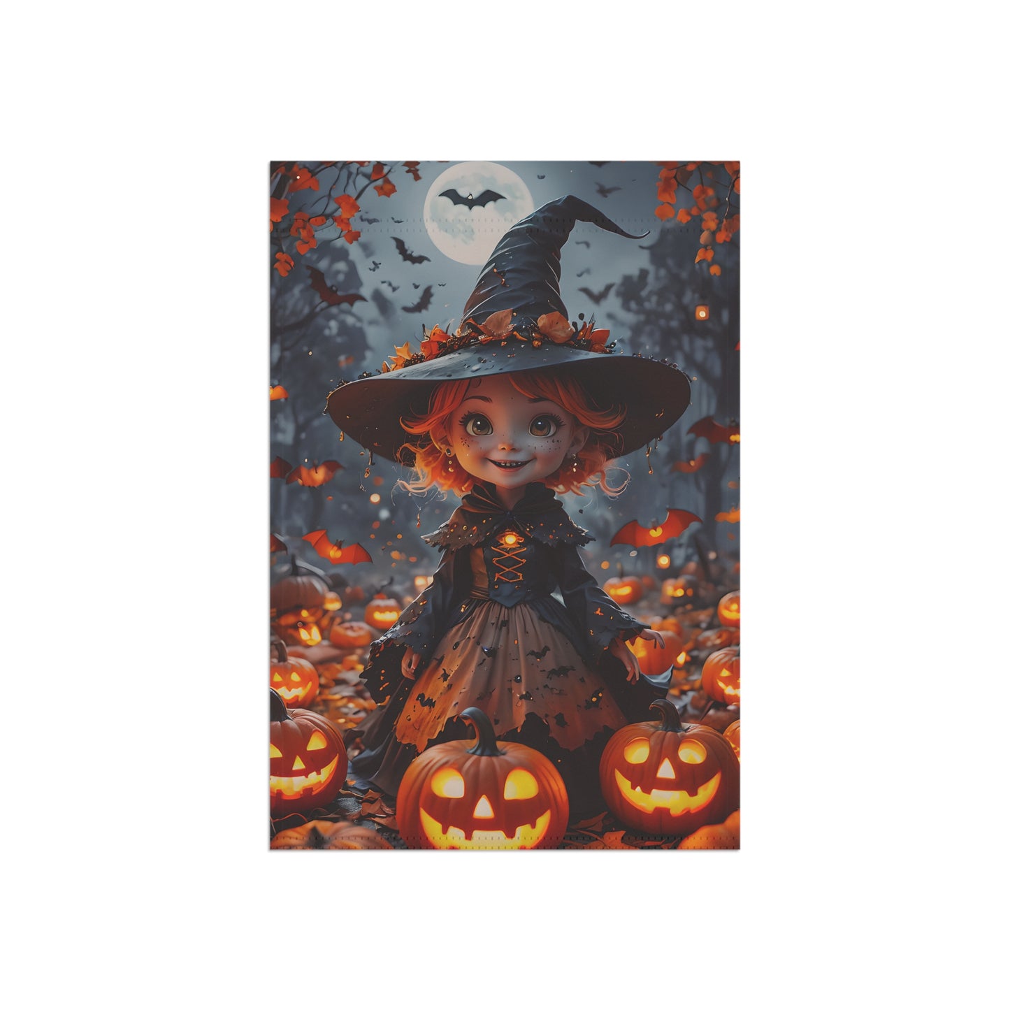 Halloween Witch Garden Flag