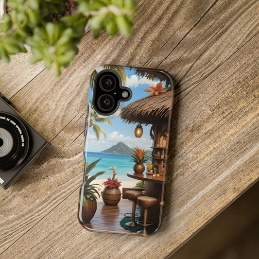 Tropical Beach Bar Magnetic Tough Phone Case