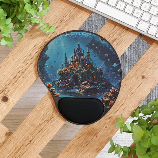 Underwater Sea Castle Mouse Pad
