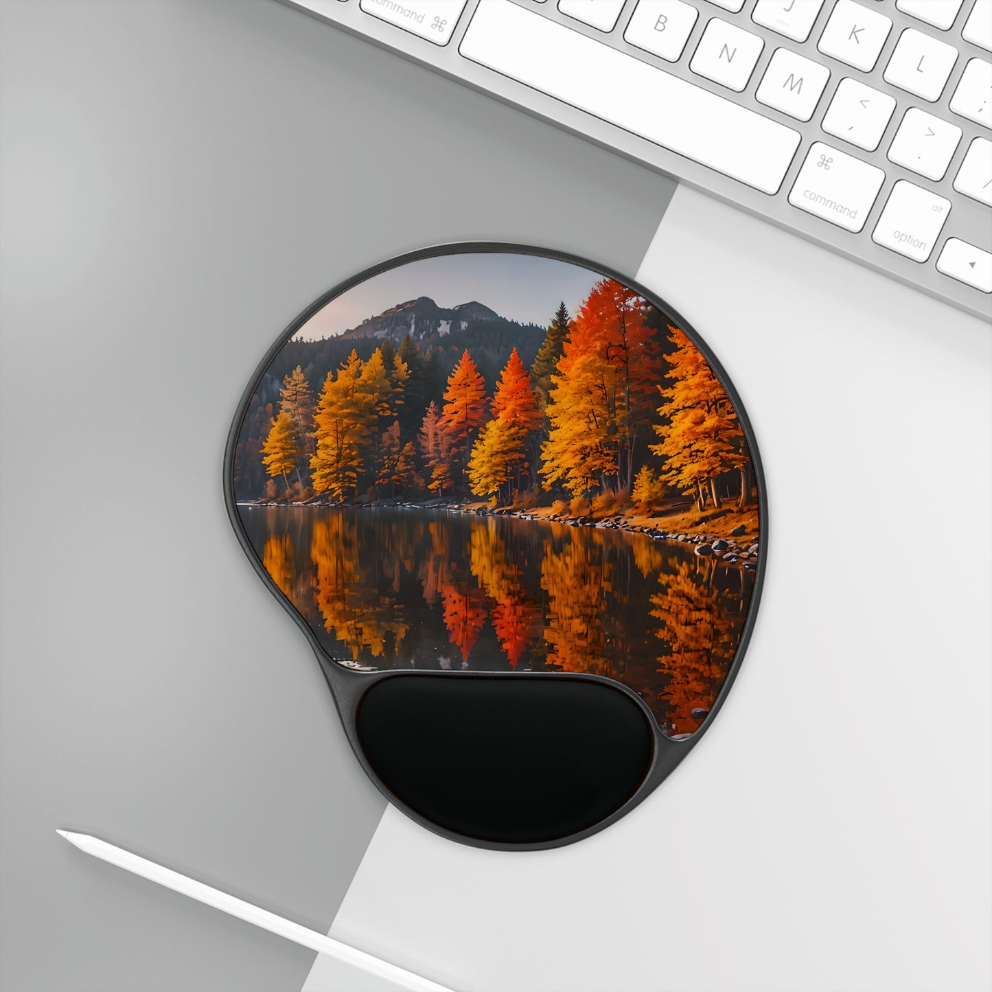 Autumn Lake Mouse Pad with Wrist Rest