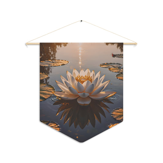 Sunrise Lotus Bloom on Serene Water
