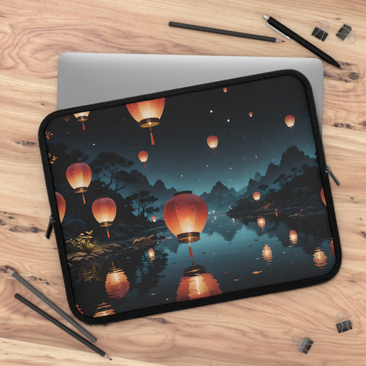 Magical Serene Lanterns Laptop Sleeve