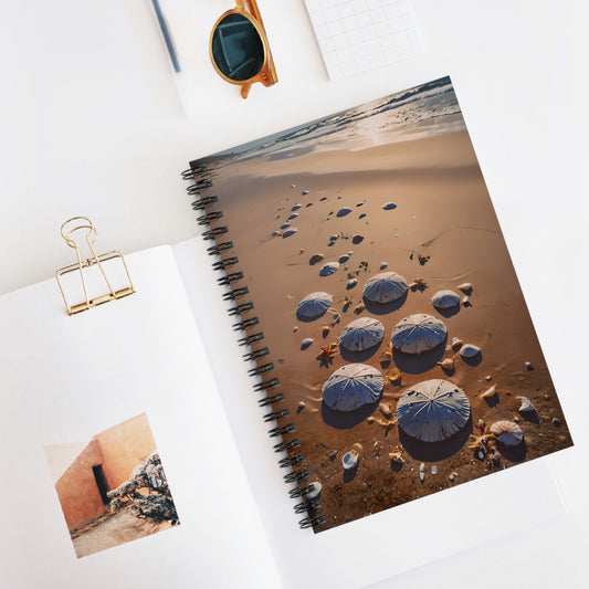 Costal Beach with Sand Dollar Trail Notebook Journal