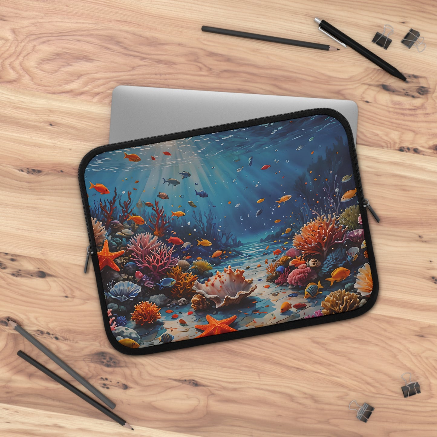 Underwater Coral & Starfish Laptop Sleeve