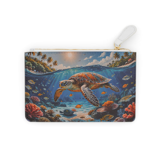 Sea Turtle Tropical Dive Mini Clutch Bag