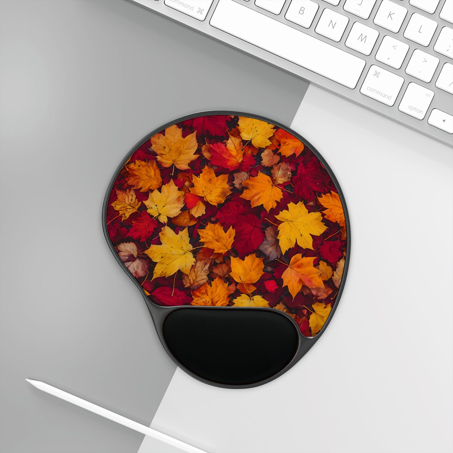 Autumn Leaves Mouse Pad with Wrist Rest