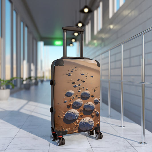 Costal Beach with Sand Dollar Trail Cabin Suitcase