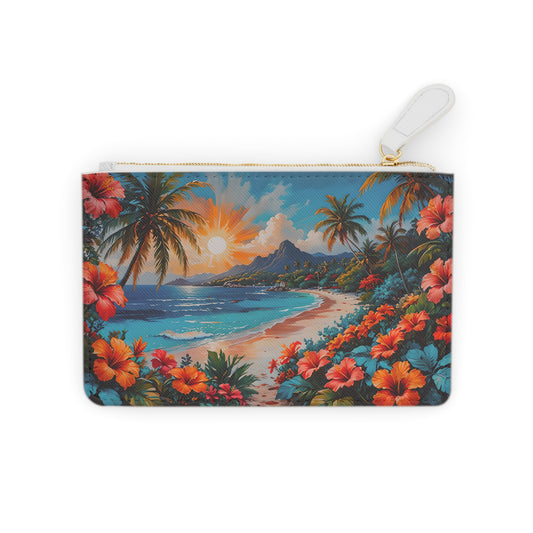 Tropical Hibiscus Mini Clutch Bag