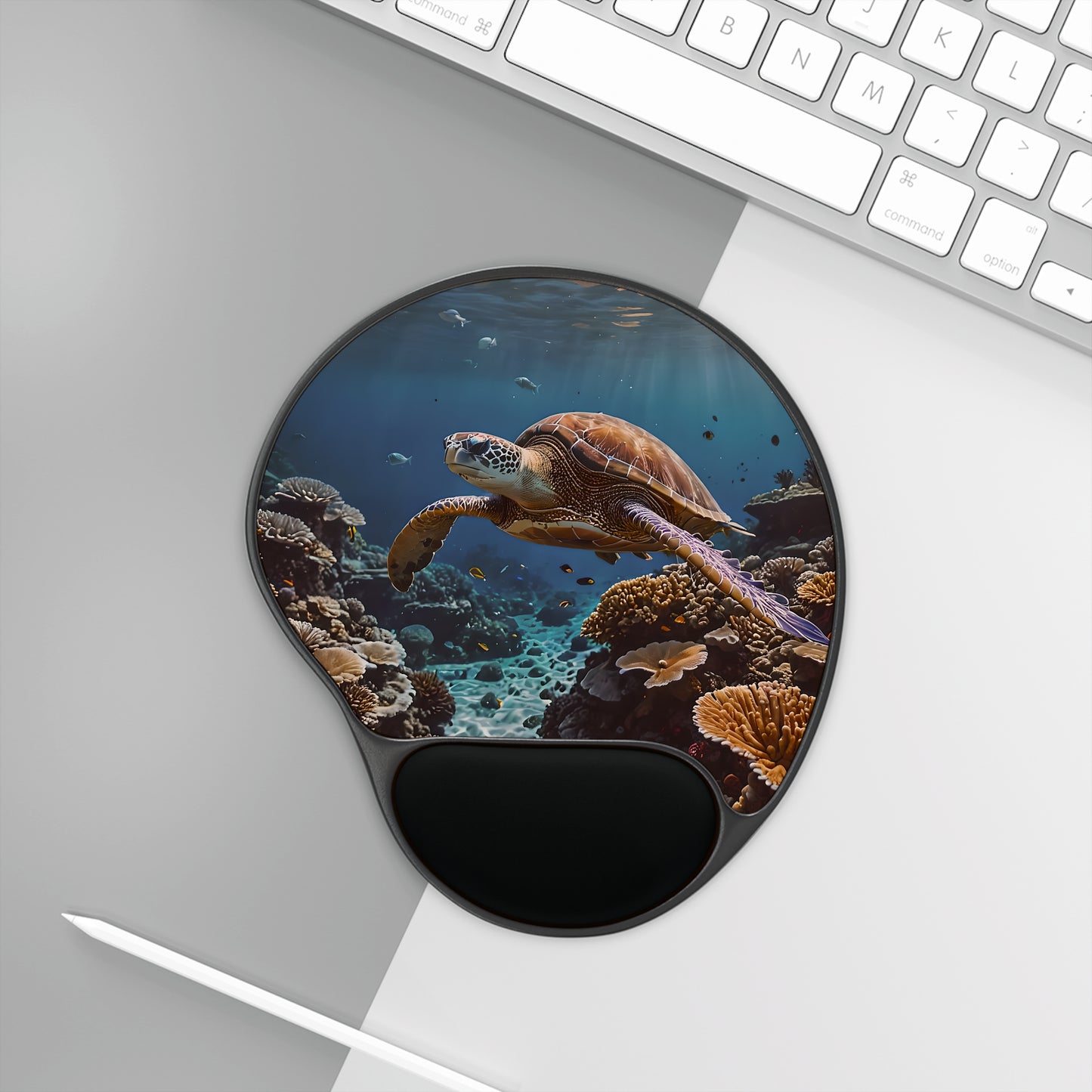 Sea Turtle Ocean Life Wrist Rest Mouse Pad