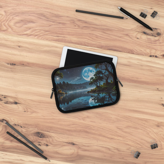 Serene Blue Moon Laptop Sleeve