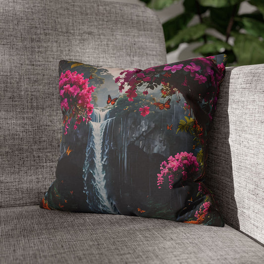 Floral Waterfall Garden Pillowcase