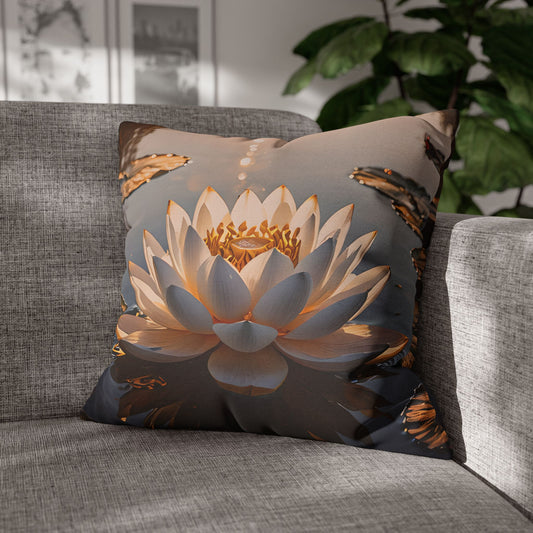 Lotus Waterlily Decorative Pillowcase
