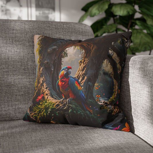 Tropical Paradise Parrot Pillowcase