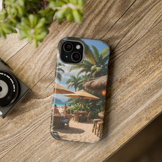 Tropical Beach Bar Magnetic Tough Phone Case
