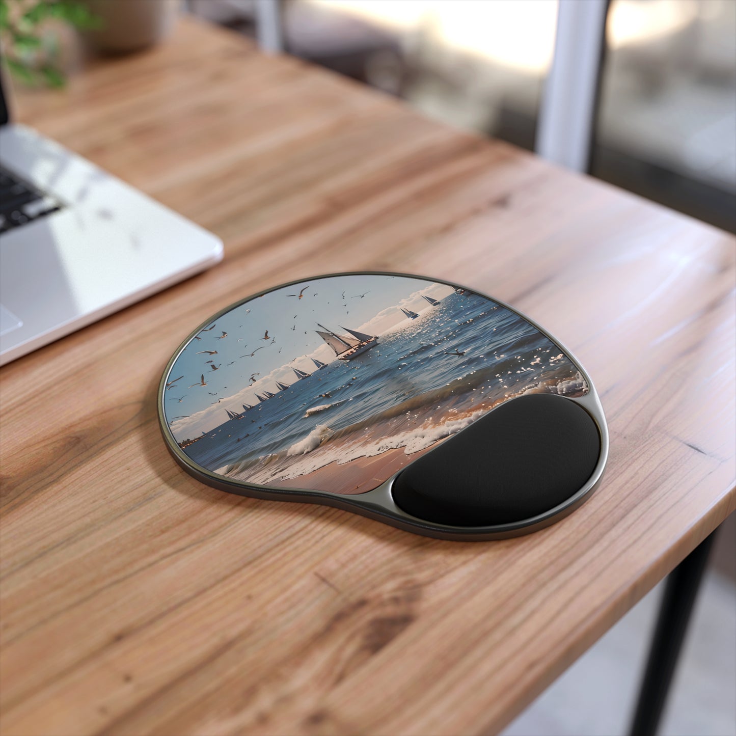 Coastal Anchored Sailboats Mouse Pad