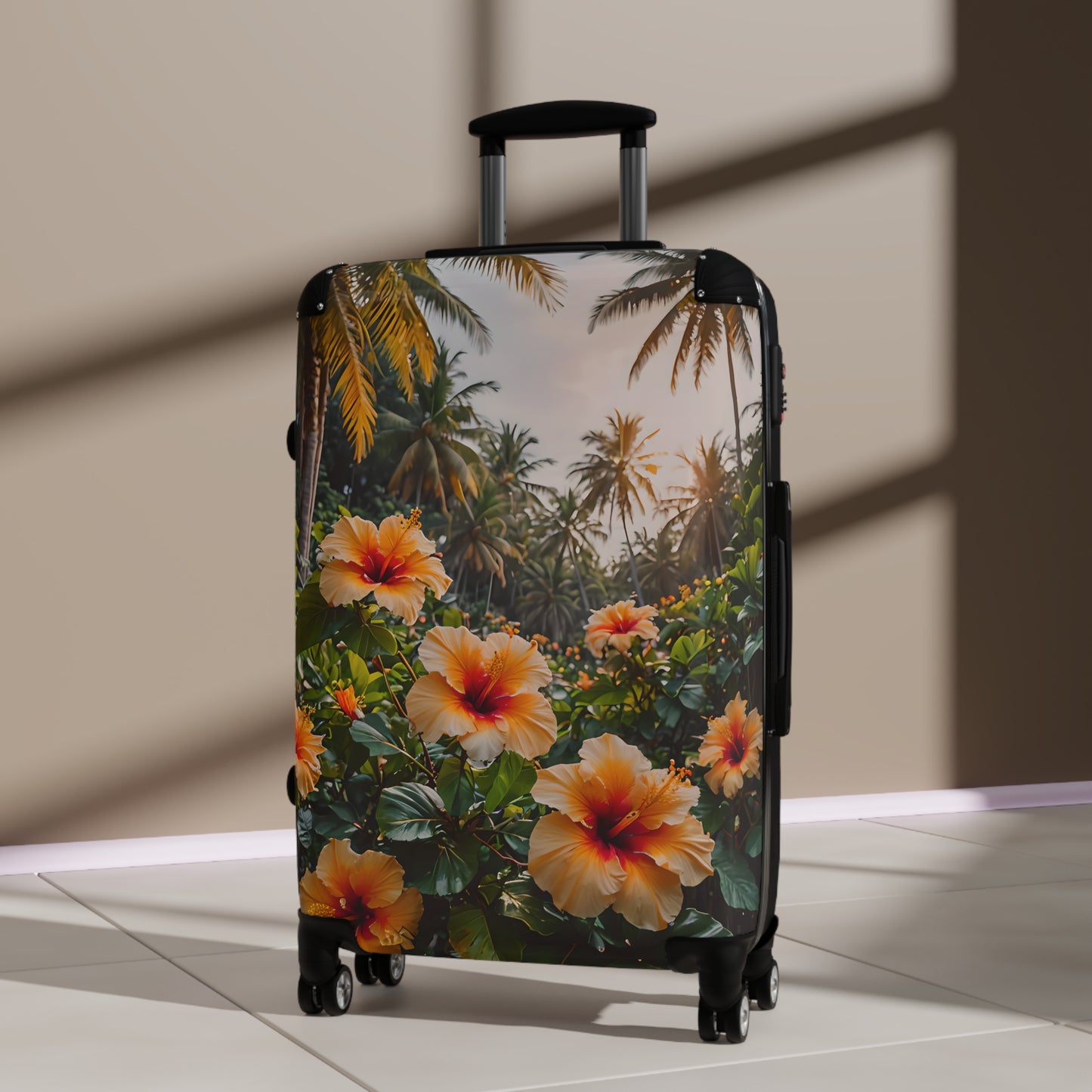 Yellow Hibiscus Cabin Suitcase
