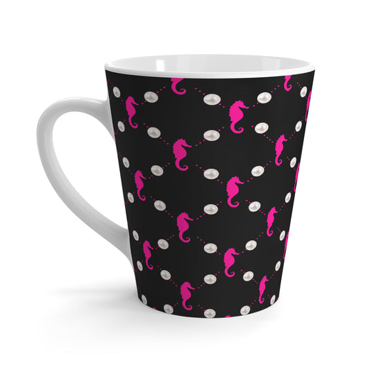 Seahorses and Pearls Latte Mugs