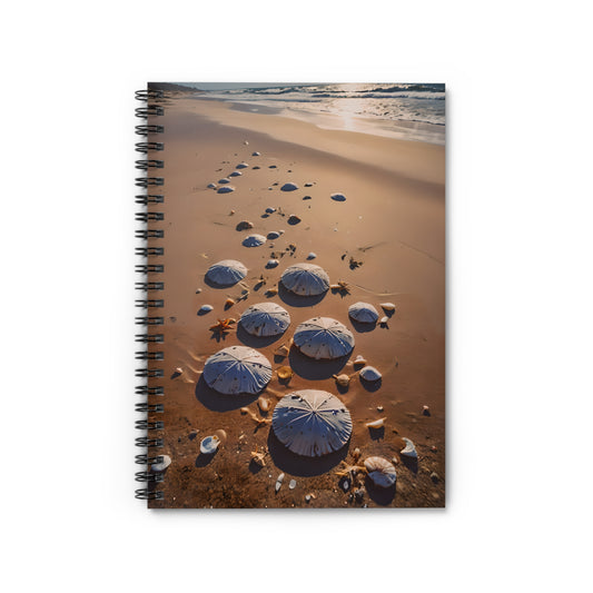 Costal Beach with Sand Dollar Trail Notebook Journal