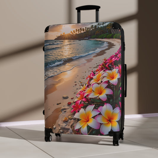 Plumeria's by the Beach Cabin Suitcase