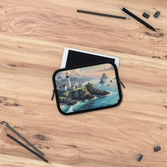 Coastal Farm Lighthouse Laptop Sleeve