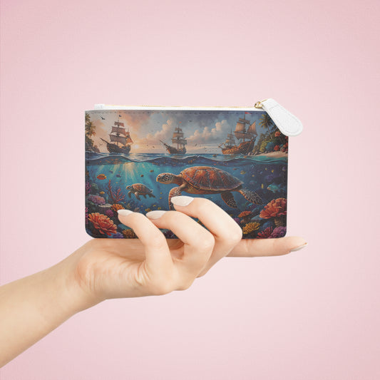 SeaTurtle Dive Mini Clutch Bag