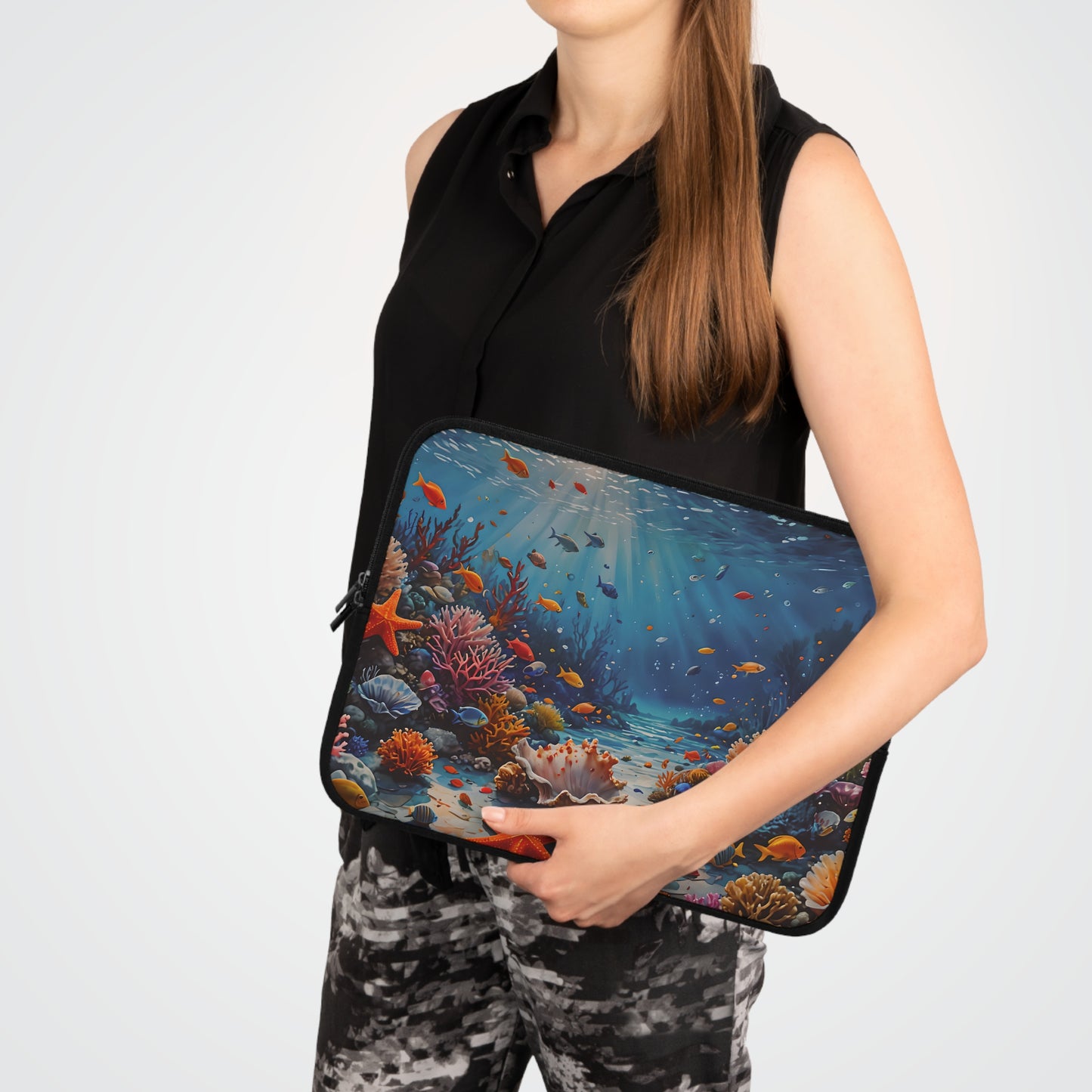 Underwater Coral & Starfish Laptop Sleeve
