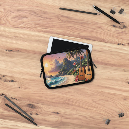 Tropical Beach Acoustics Laptop Sleeve