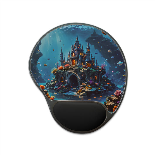 Underwater Sea Castle Mouse Pad