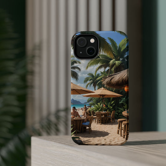 Tropical Beach Bar Magnetic Tough Phone Case