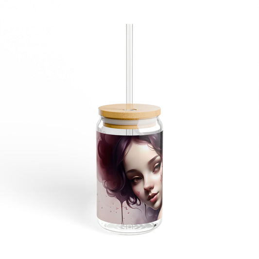 Artistic Portrait in Wine Sipper Glass