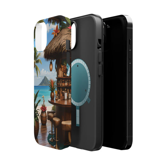 Tropical Beach Bar Magnetic Tough Phone Case