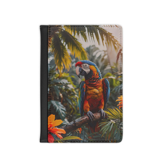 Macaw Parrot Tropical Forest Passport Cover