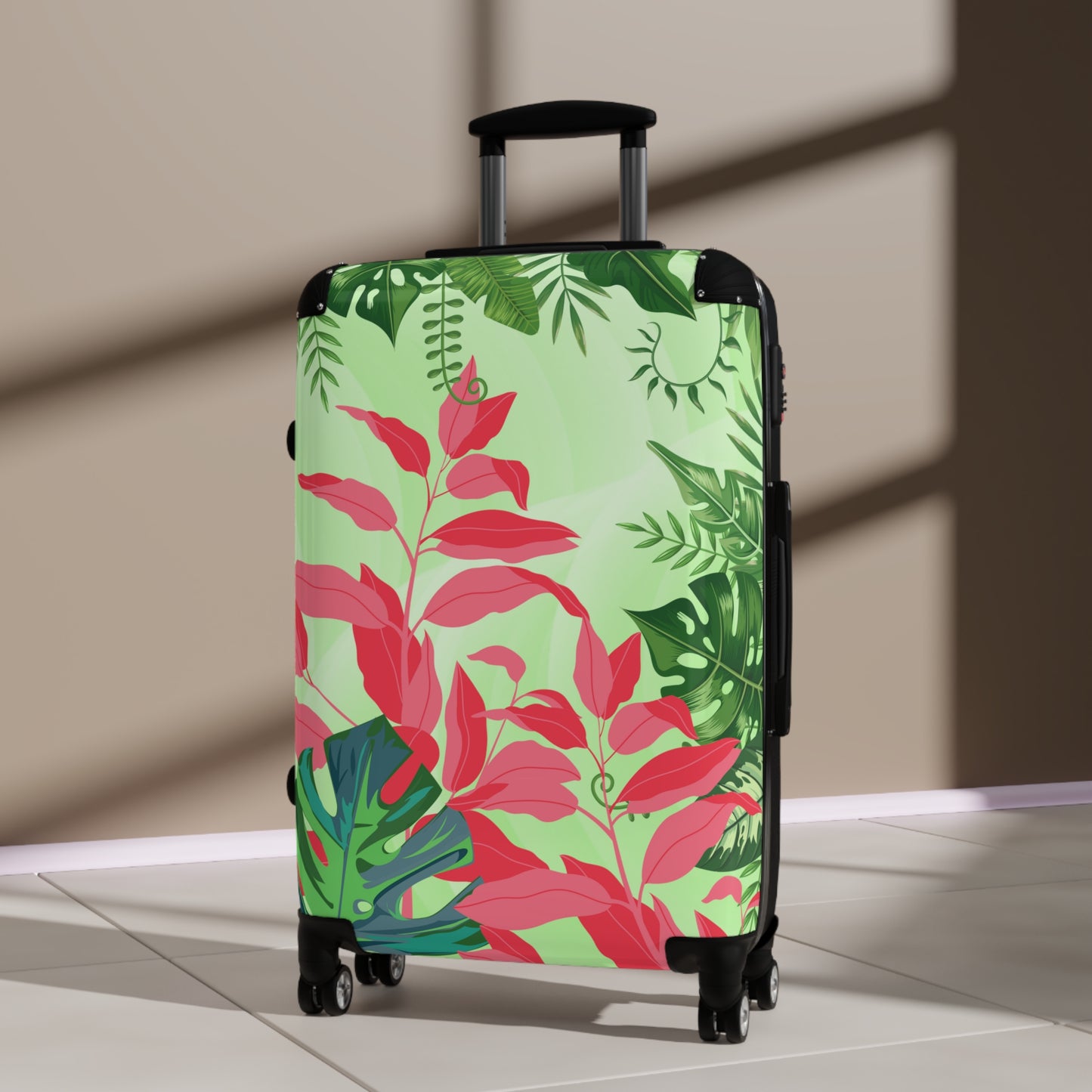 Tropical Greenery Travel Suitcase