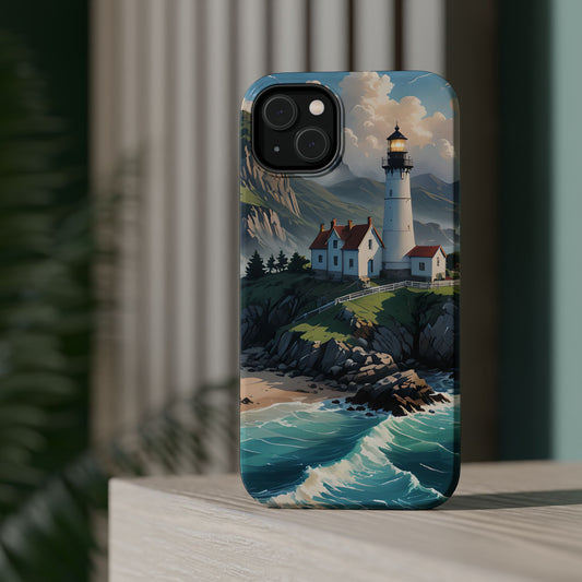 Coastal Farm Lighthouse Magnetic Phone Case