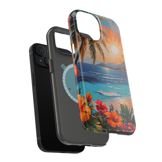 Tropical Beach Vibes Magnetic Tough Case