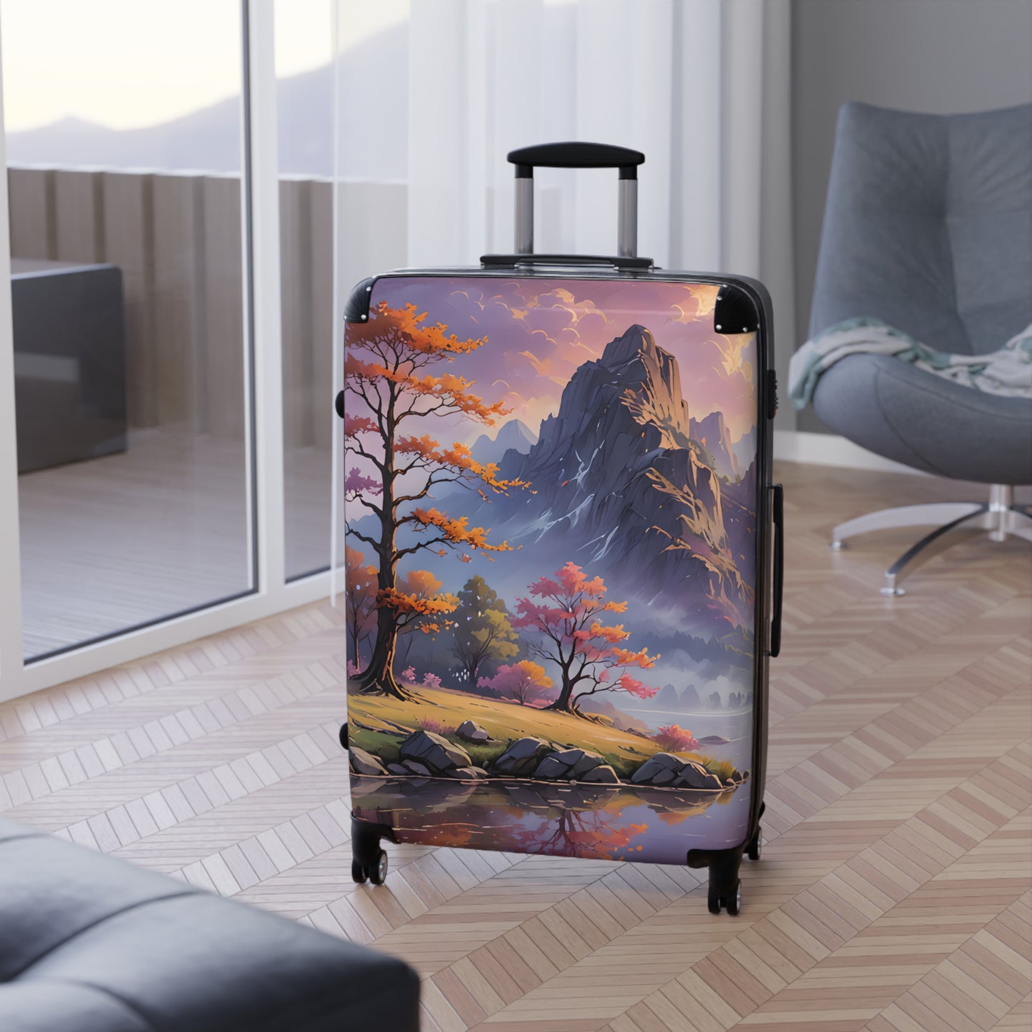 Mountain Adventure Travel Suitcase