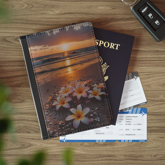 Plumeria's on a Sandy Beach Passport Cover