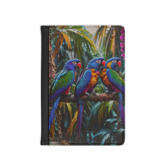 Macaw Parrot Tropical Forest Passport Cover